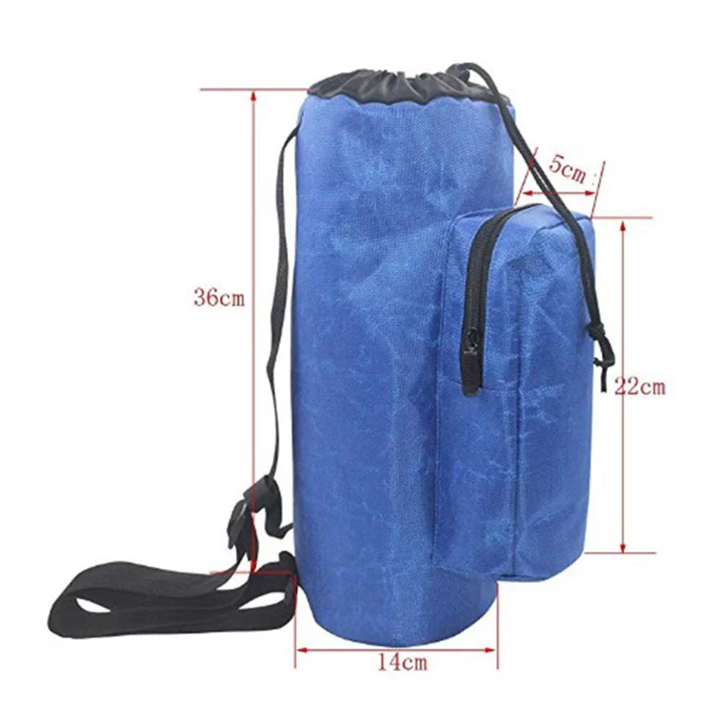 Oxygen Cylinder Tank Holder Backpack Sleeve Bag With Adjustable Shoulder Strap And Side Pockets K93682