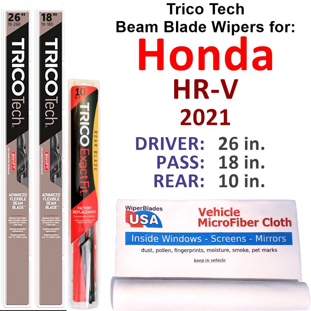 Beam Blade Wipers Set of 3 with Rear Wiper U853387