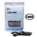 4-Pack 10" Semi Chisel Saw Chain, 3/8" Low Profile Pitch, 0.050" Gauge, 40 Drive Links X9511
