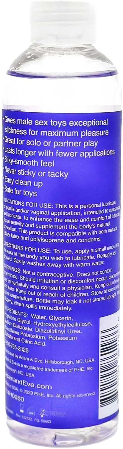 Water Based Gel Lube - 8oz O8388
