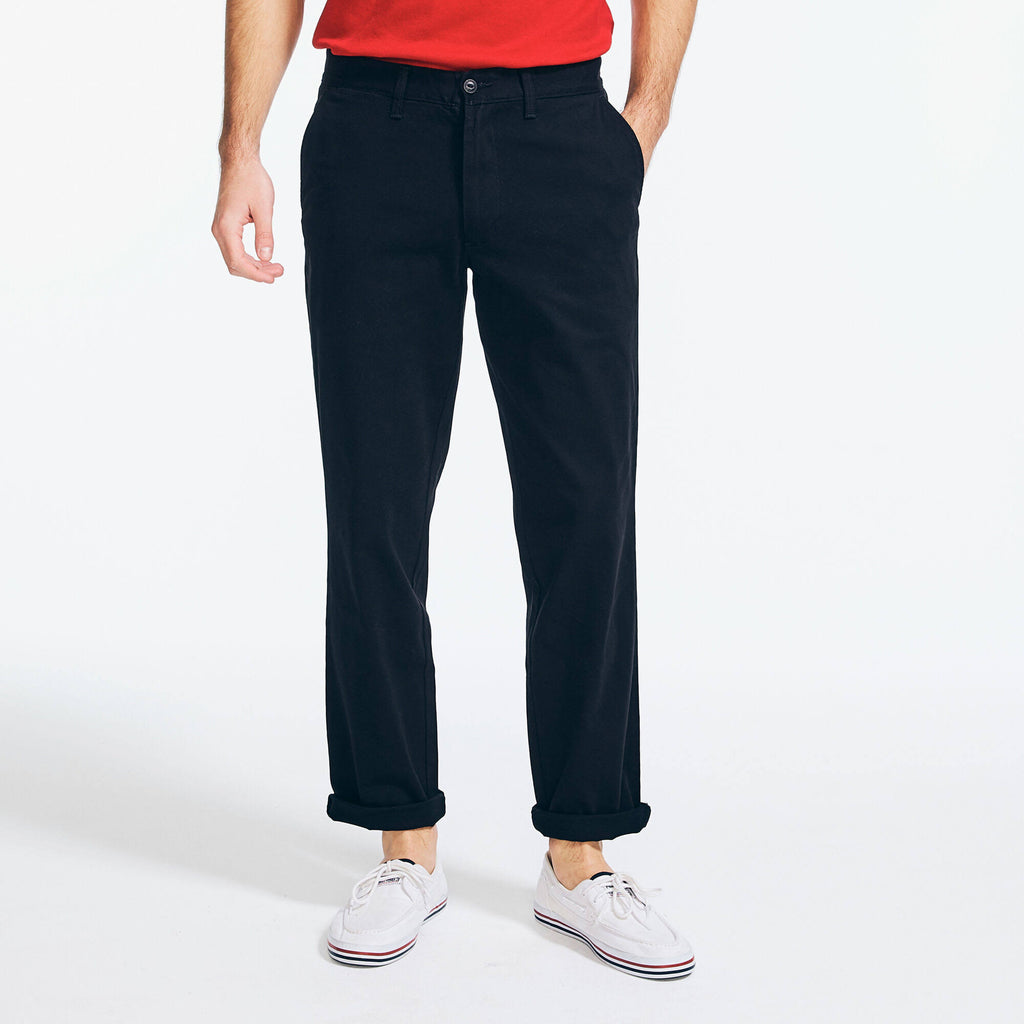 Classic Fit Flat Front Deck Pant True Black 34x32 X625