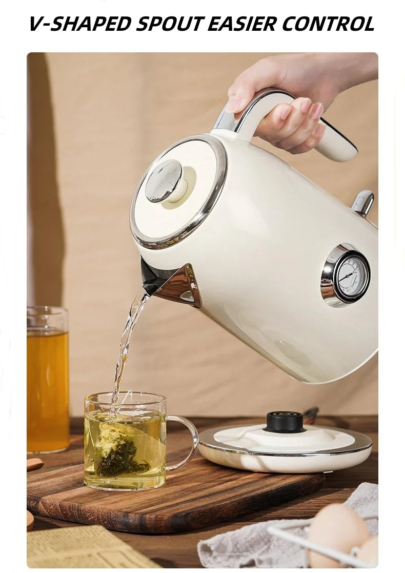 1.7L Stainless Steel Kettle with Temperature Gauge T867296
