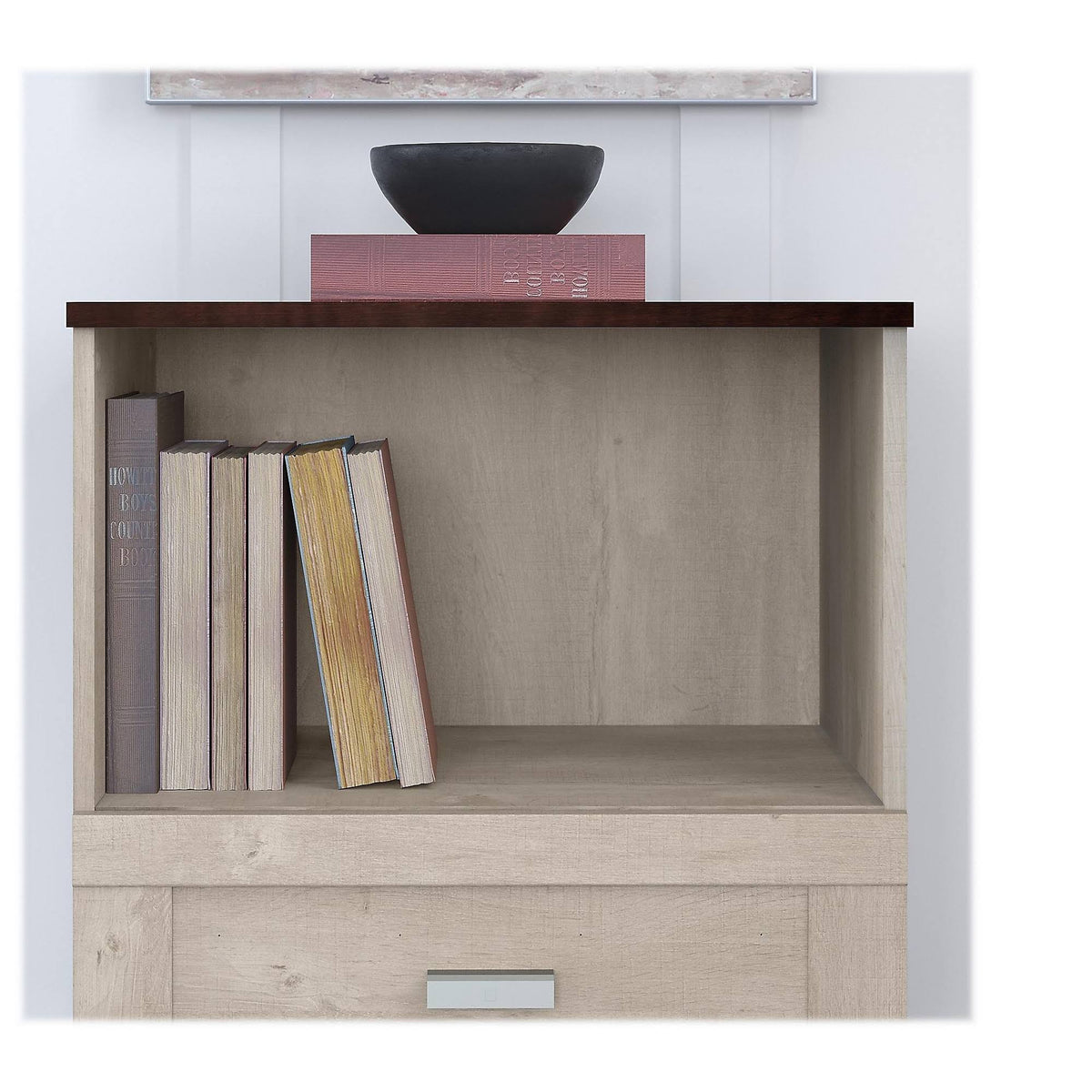 Corner Desk with Lateral File Cabinet E137450