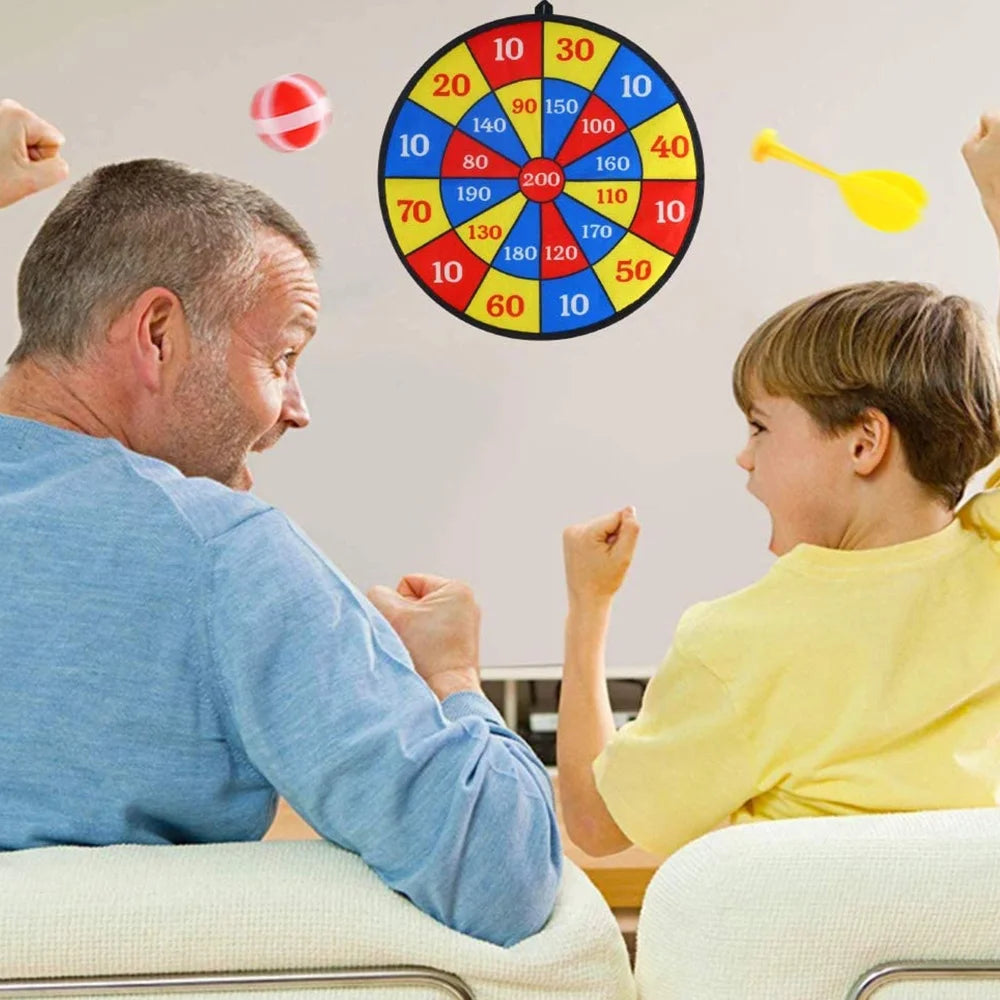 Large Fabric Dartboard with 6 Sticky Balls and a Hook Y7693
