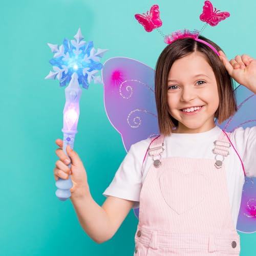 Light Up Wand Snowflake Princess Wands F4066