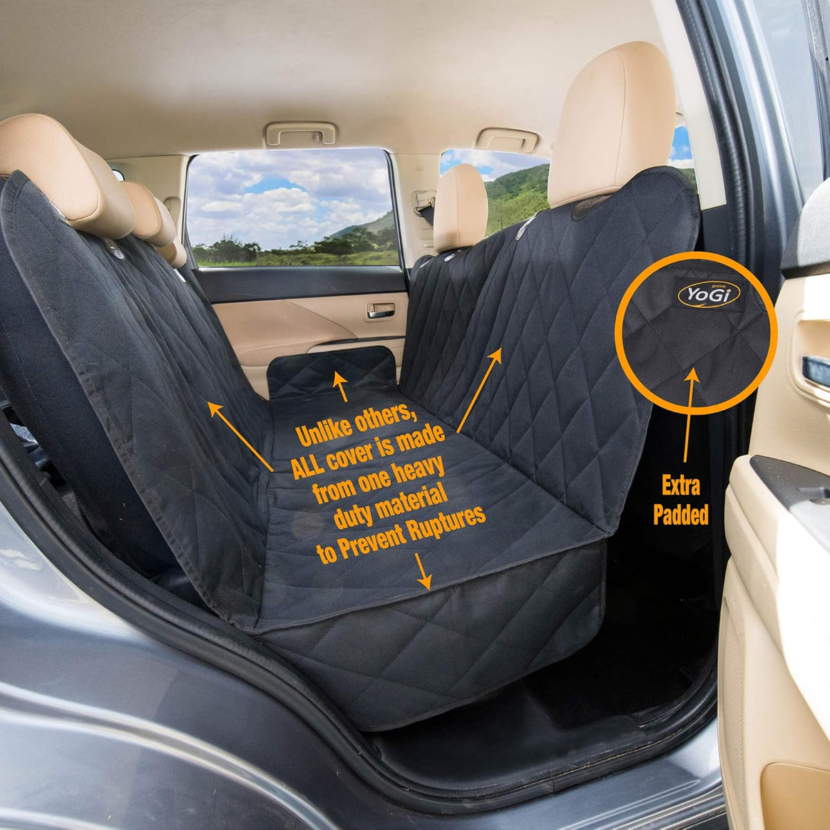 Waterproof Nonslip Dog Seat Cover for Back Seat N75580
