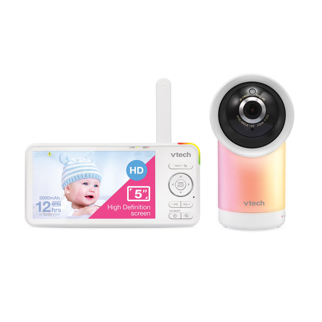 5" Smart Wi-Fi 1080p Pan & Tilt Video Baby Monitor R861