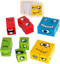 Wooden Expressions Matching Block Puzzle Toy Q339
