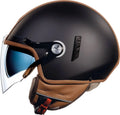 Black-Brown Jet Helmet, Size Xs Q260029