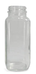Clear Glass French Square Bottle 4oz Capacity S236870