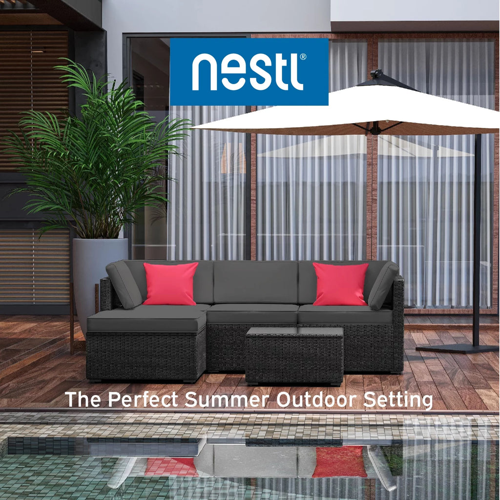 5-Piece Wicker Outdoor Patio Furniture Set K707