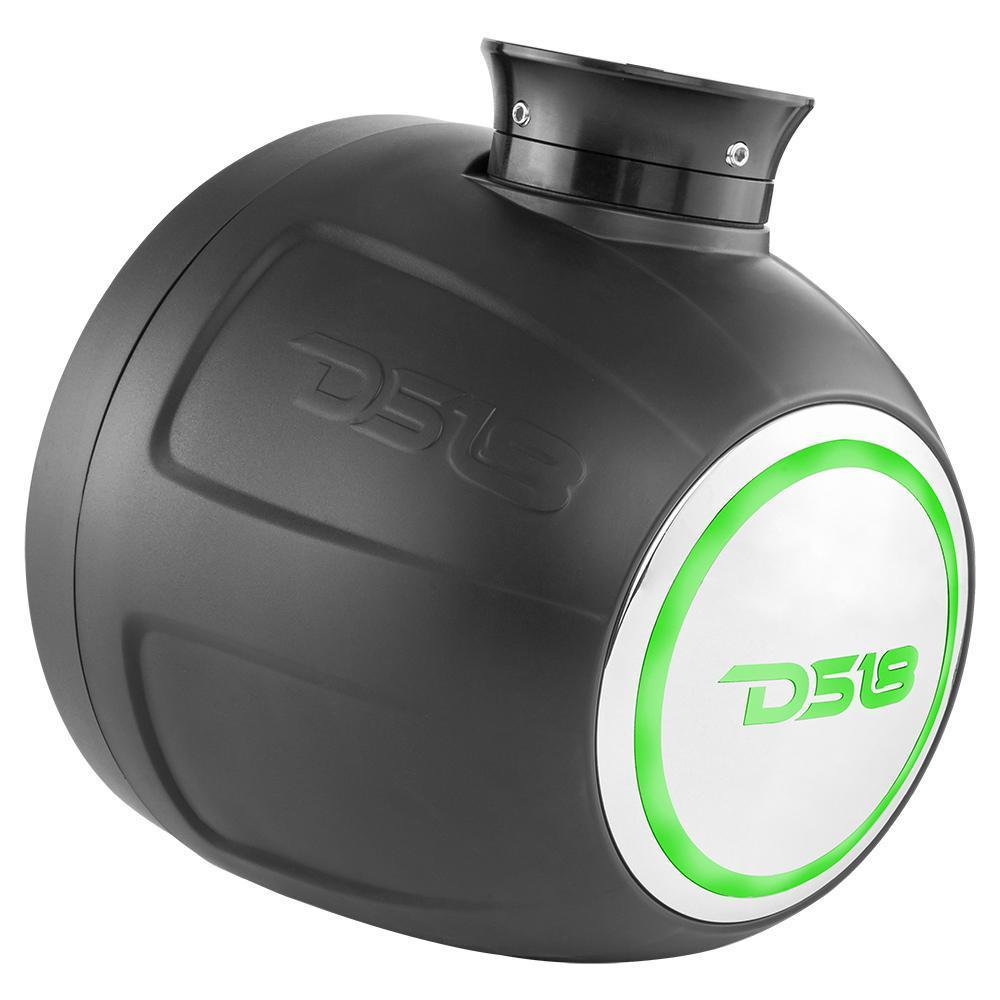 Mini 8" Marine Pod Speakers 750W Black RGB LED A5740