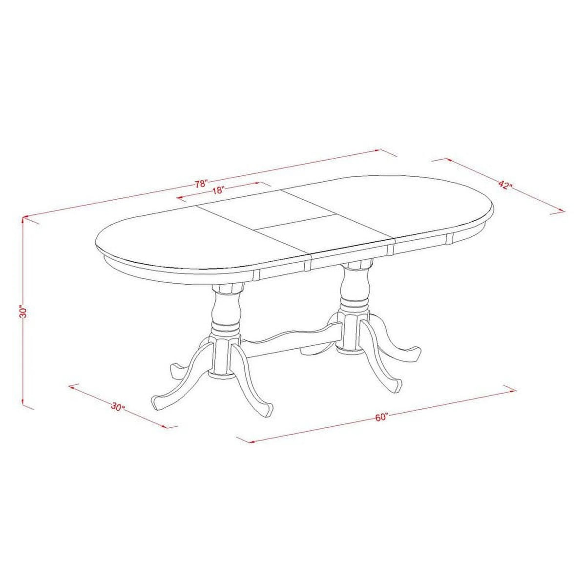 7-piece Wood Dining Table Set B275900