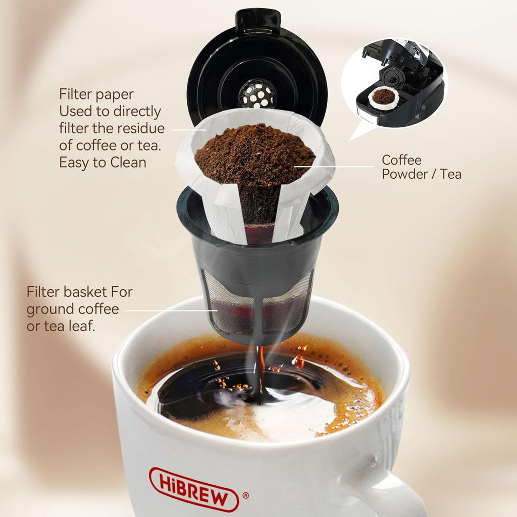 Single Serve Coffee Maker, Black U586063