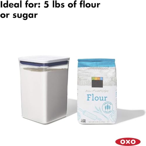 6 Piece Large Canister Set with Scoops, White A243