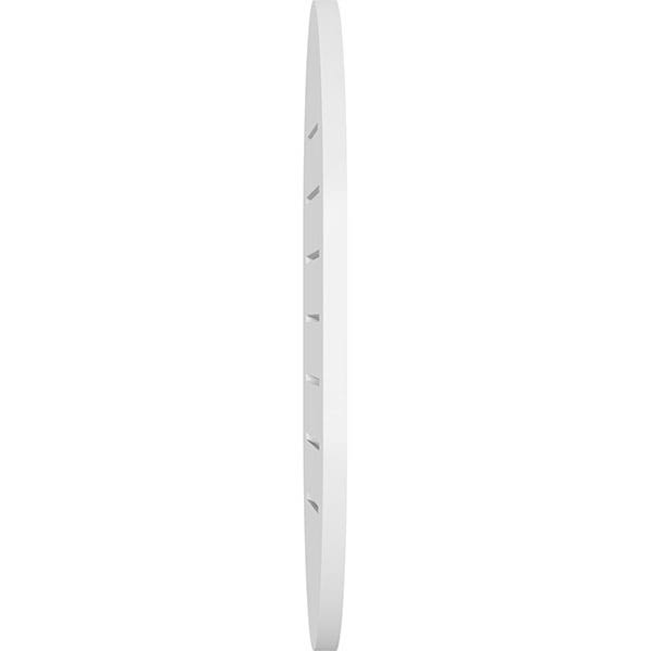 Vertical Round Ended Surface Mount PVC Gable Vent I606359