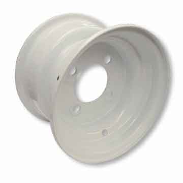 8" Steel ATV Wheel, 5 3/8" Wide, Four 1/2" Bolt Holes on 4" Circle V695