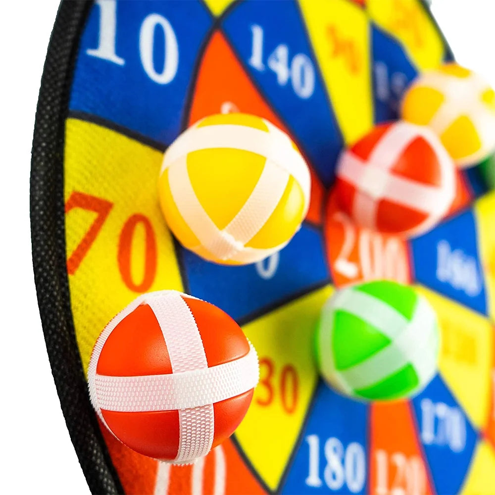 Large Fabric Dartboard with 6 Sticky Balls and a Hook Y7693