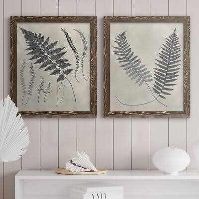 Vintage Fern Study II Premium Framed Print I503