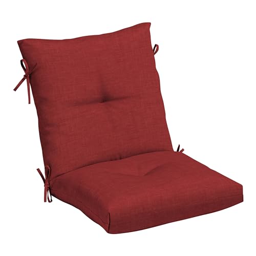 Black Cabana Stripe Tufted Dining Chair Cushion W365545