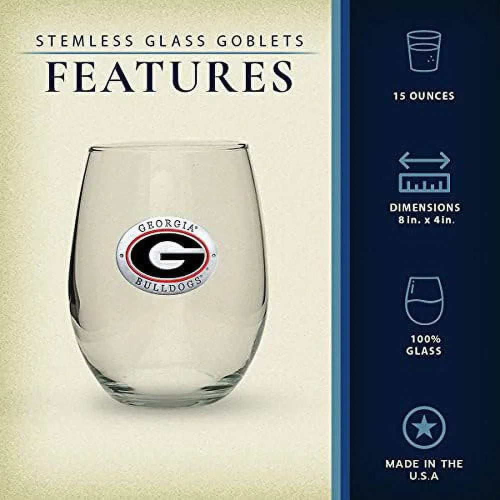 Stemless Glass Goblets Set Of 2 I8811