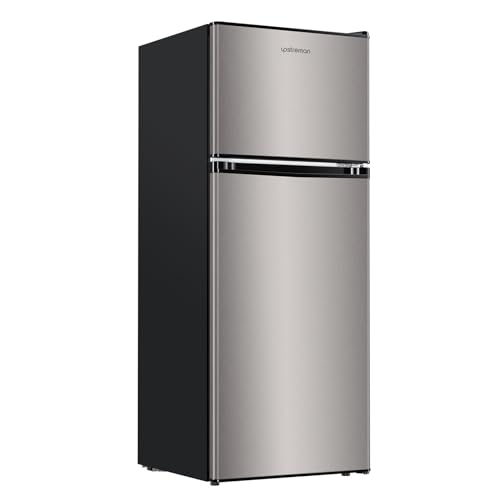 Black 4.0 Cu.Ft. Double Door Mini Refrigerator with Freezer M932