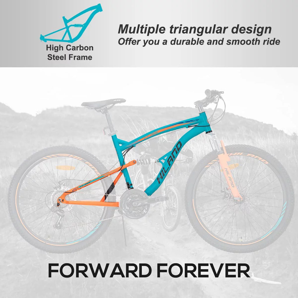 Full-Suspension 21 Speeds 26 Inch Wheels Mountain Bike W533