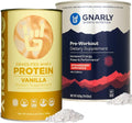 Grass-Fed Protein Supplement Vanilla 32.0oz and Preworkout Strawberry Lemonade 14.82oz F972621