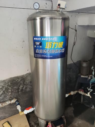 15 25 40 50 65 80 100 130 185 Gal Stainless Steel Water Pressure Tank N9462