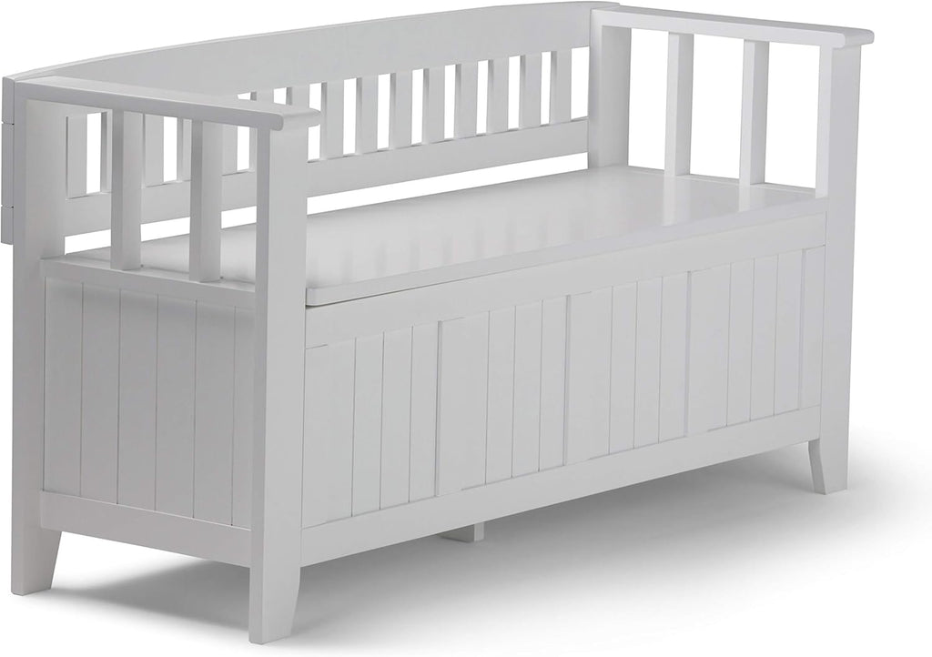 Solid Wood 48 inch Wide Entryway Storage Bench U74695