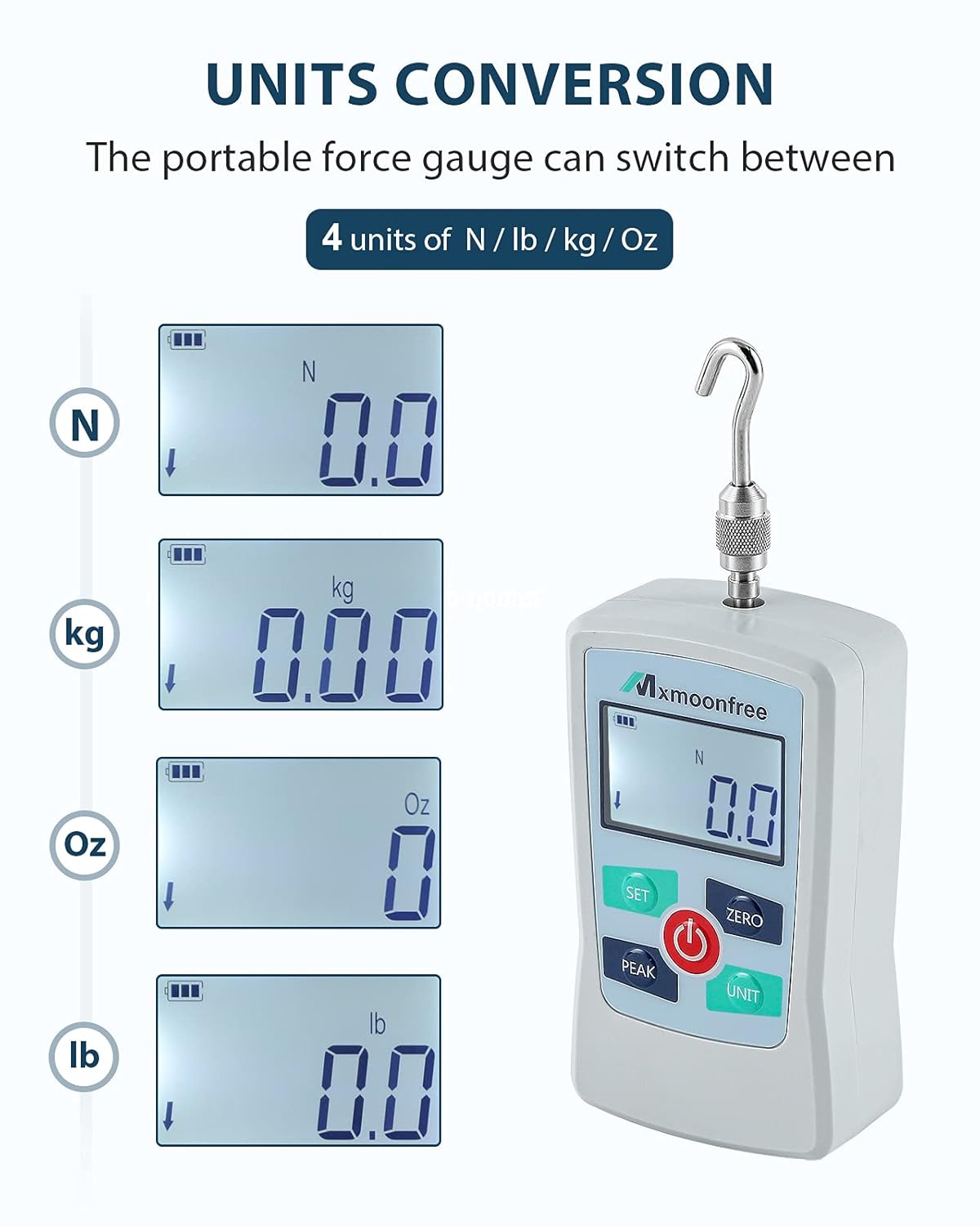 500N Digital Force Gauge Push Pull Force Meter G8201