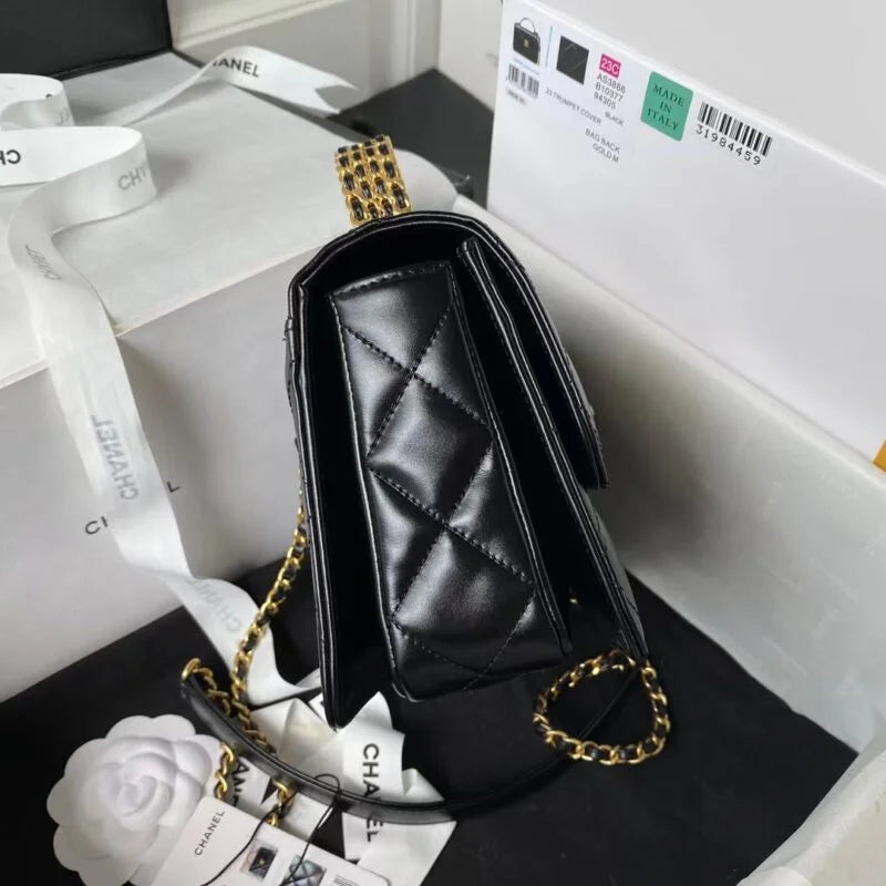 Mini Flap Bag With Top Handle U60668