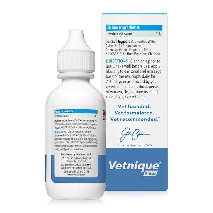 Medicated Ear Drops for Dogs & Cats with Hydrocortisone Q206244