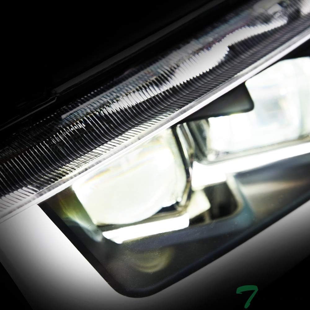 Black Housing Full LED Sequential Quad Projector Headlights P8836
