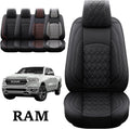 2 Pcs Front Waterproof Synthetic Leather Car Seat Covers U798498