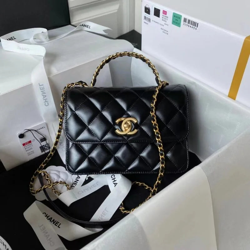 Mini Flap Bag With Top Handle U60668