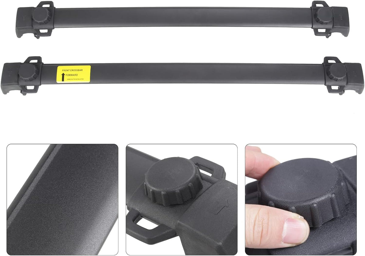 Black Roof Rack Cross Bar Rail Q9978