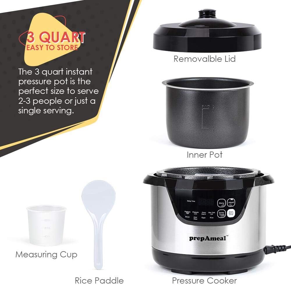 3 Quart Electric Pressure Cooker C8932
