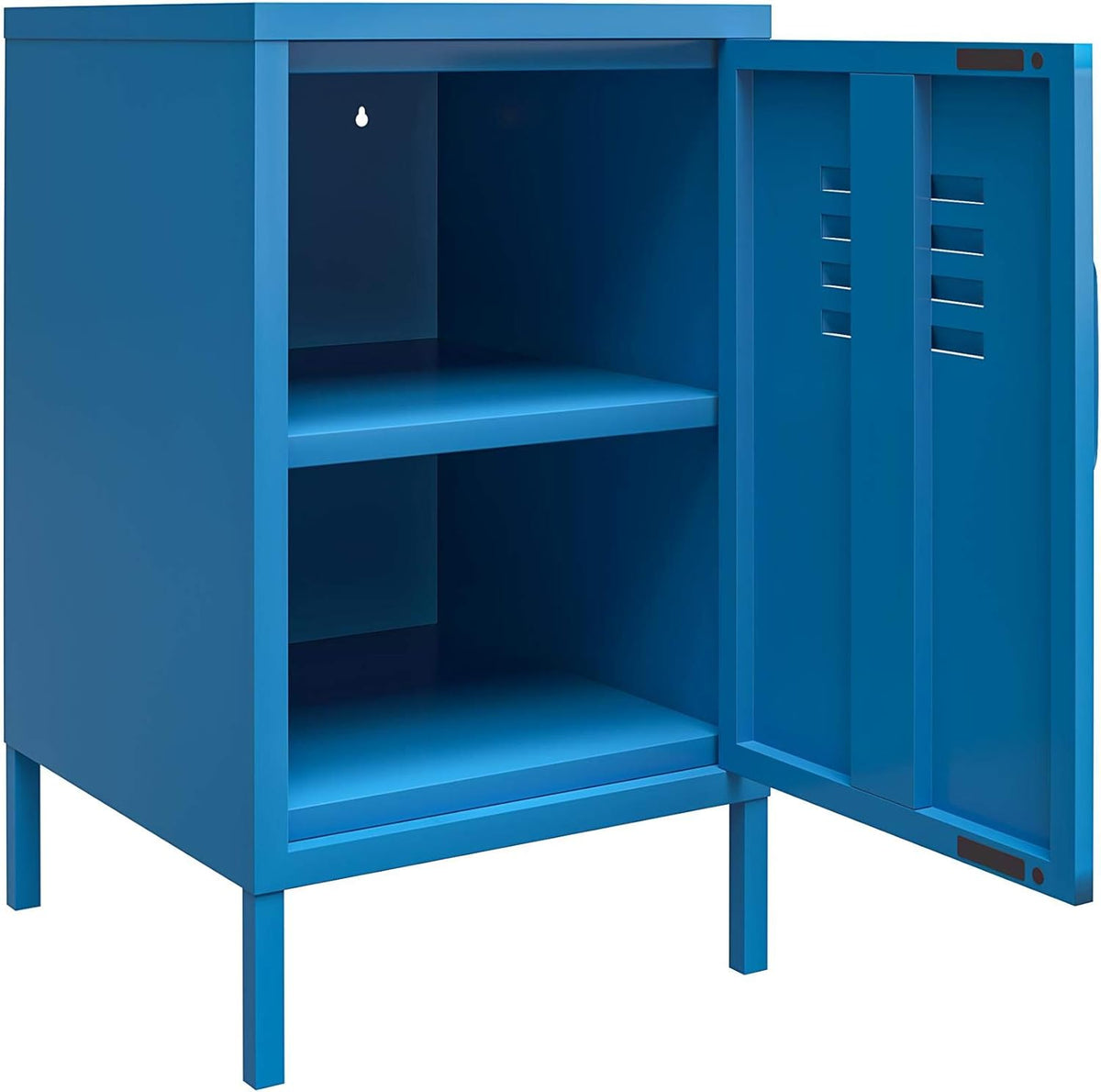 Blue Metal End Table W57335