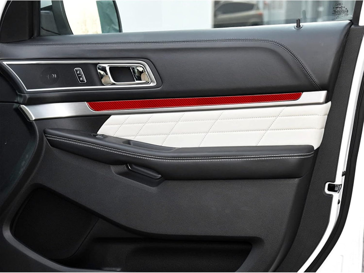 Carbon Fiber Interior Car Door Handle Panel Trim Sticker 4PCS Q4453