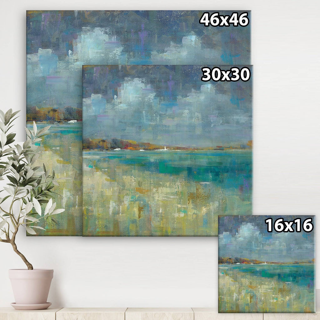 Nautical Coastal Canvas Artwork Print 36 in. Wide x 36 in. High X77157