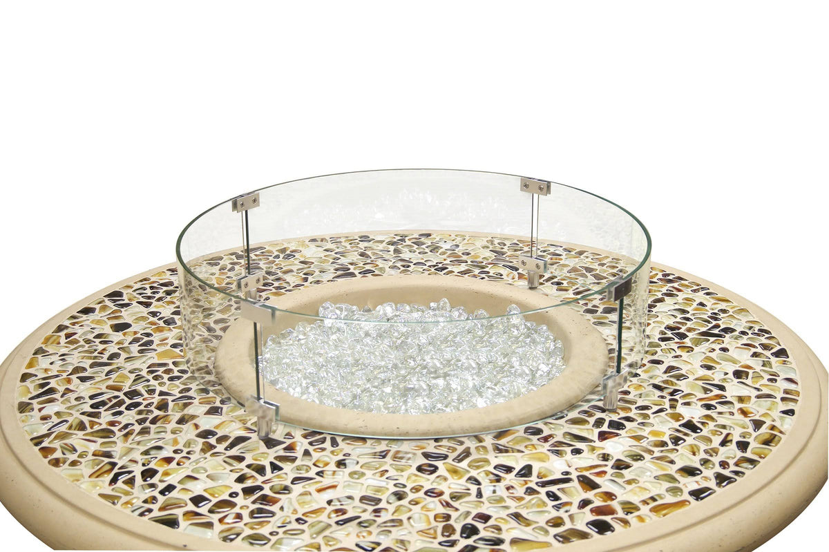 Round Glass Wind Guard I6353