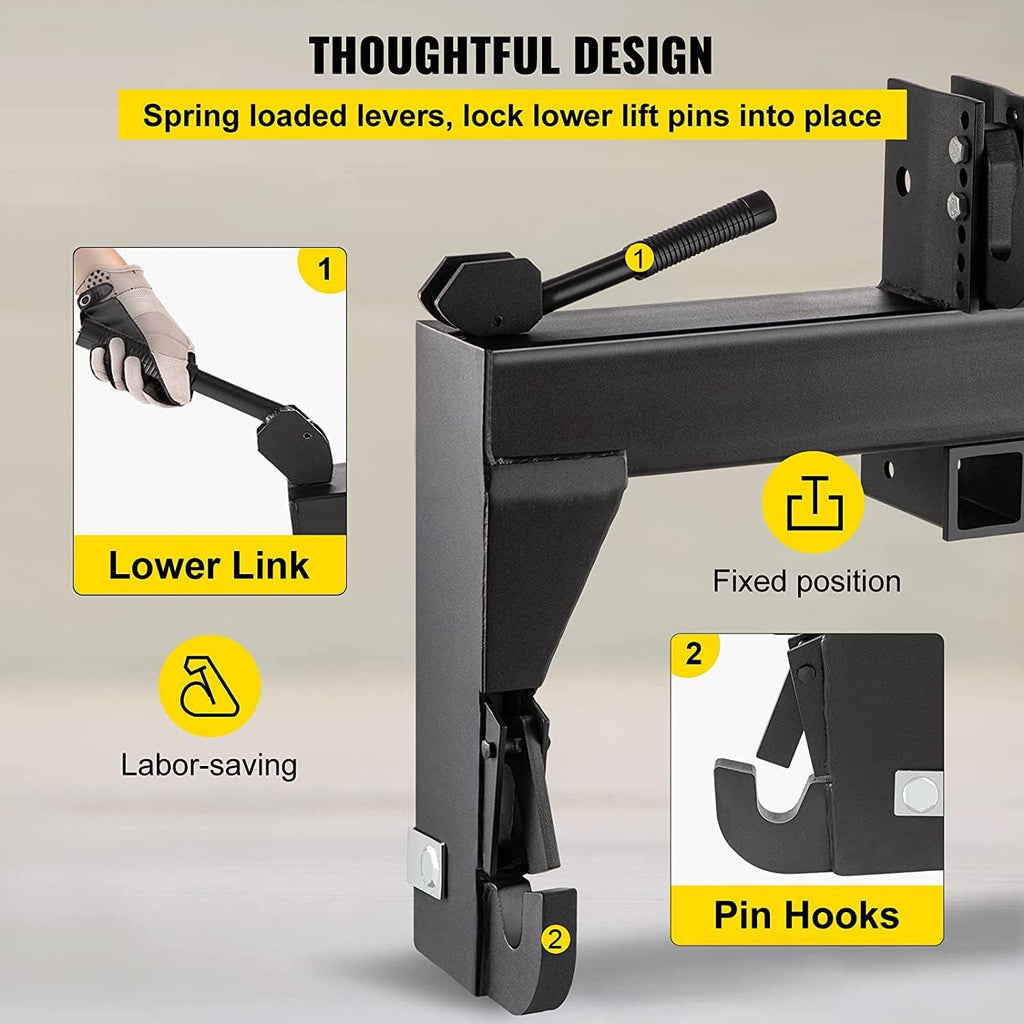 Black 3-Point Quick Hitch A257677