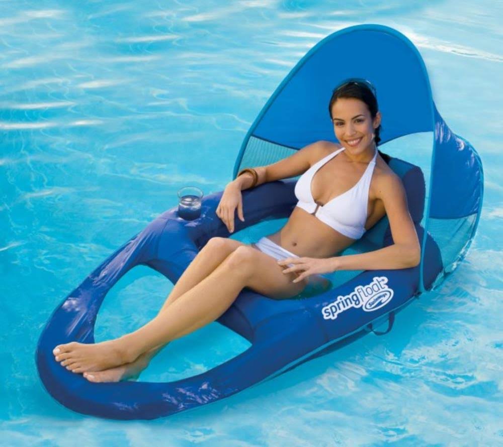 2 Pack Pool Lounge Chair with Sun Canopy K6182