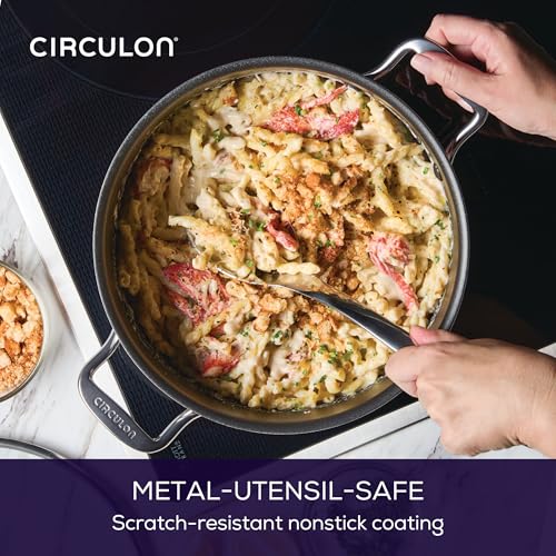 8 Quart Stainless Steel Nonstick Induction Stockpot with Lid N678