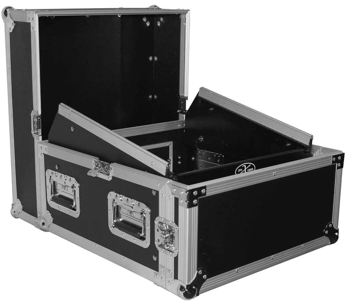 4U Rack x 10U Top Mixer DJ Combo Flight Case F5047