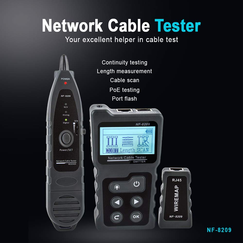 Network Cable Tester CAT5 CAT6 Wire Tracker A204369