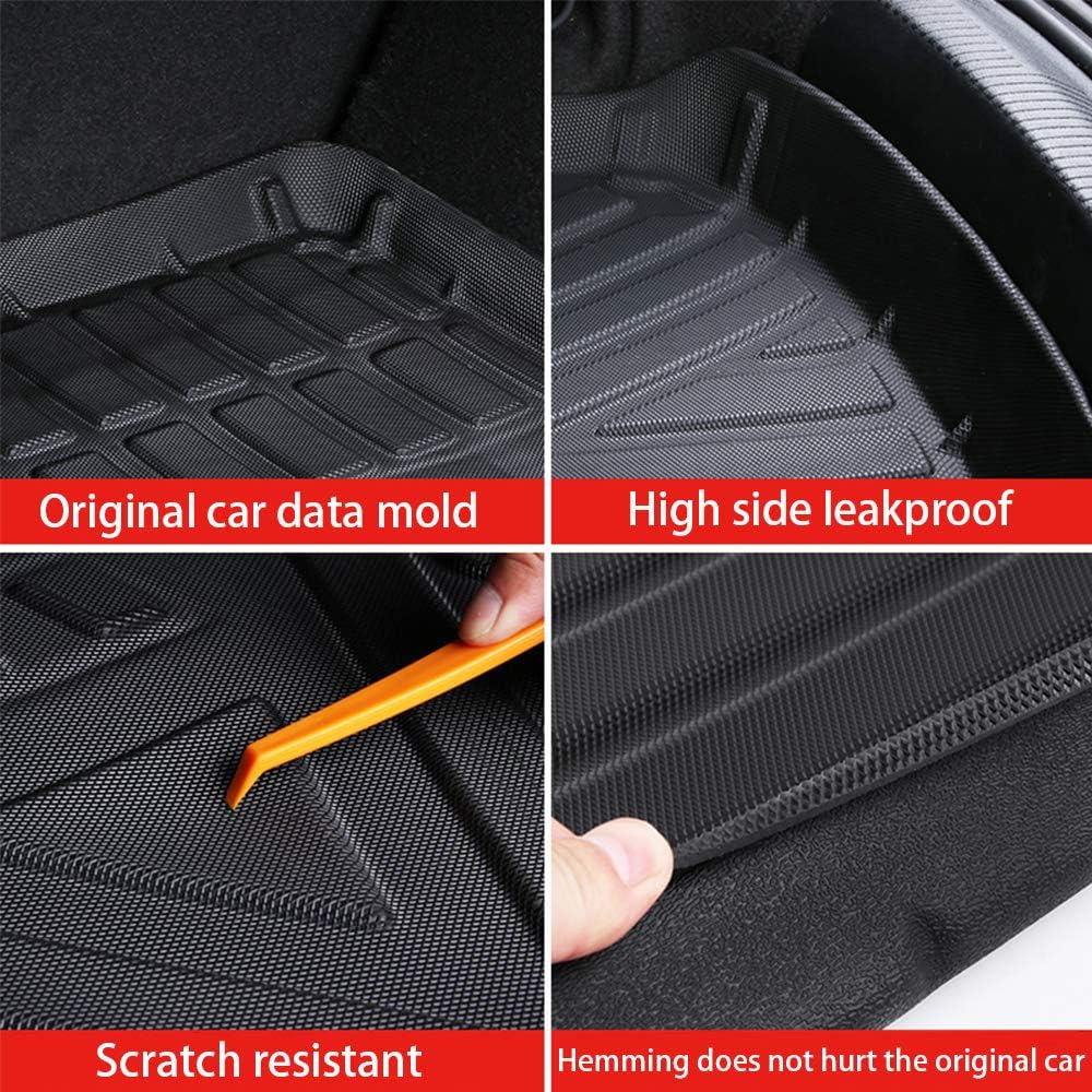 Cargo Liner Trunk Tray Heavy Duty Rubber Waterproof Black H8418