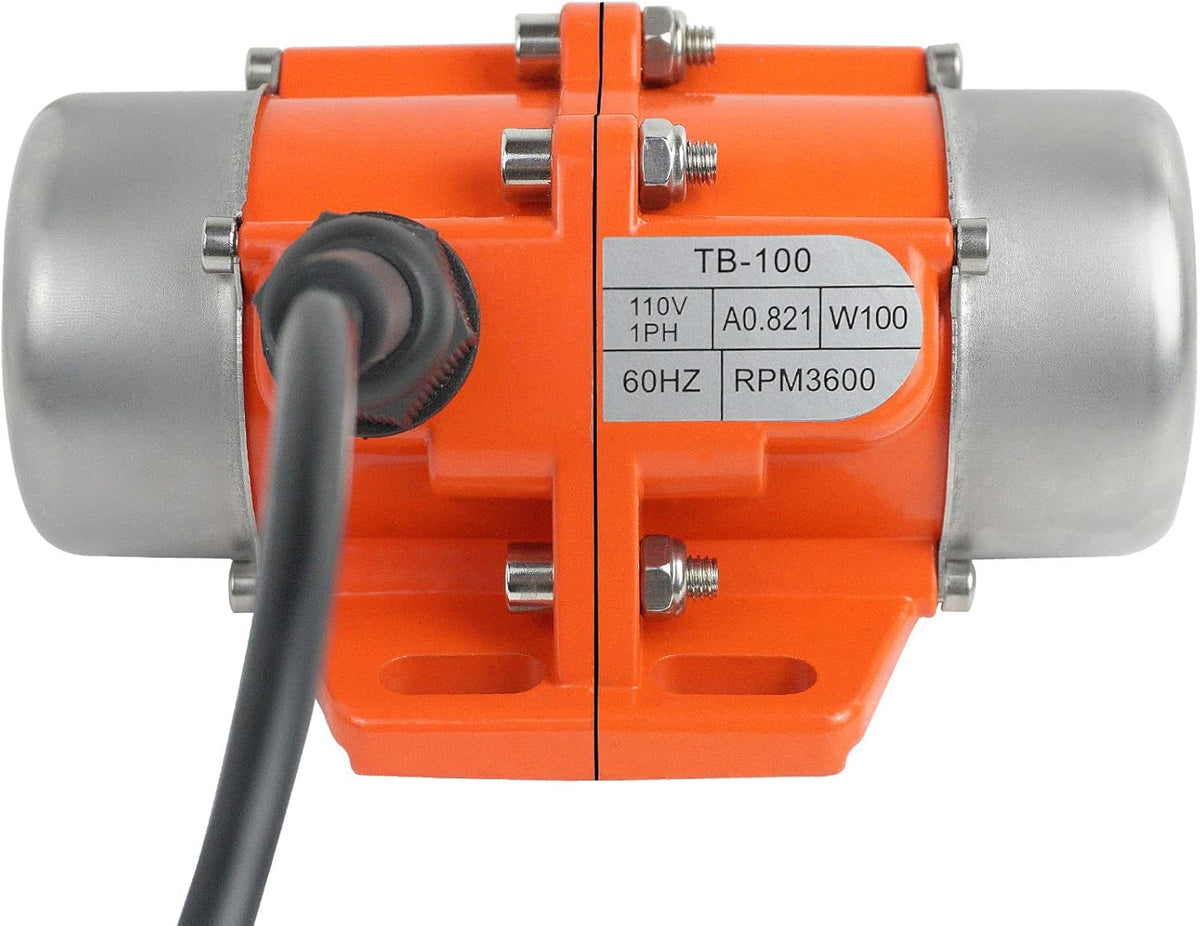 100W Single Phase Electric Vibrating Motor Aluminum Alloy Case AC 110V 3600rpm K720