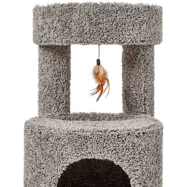 36-in Real Carpet Wooden Cat Tree L697